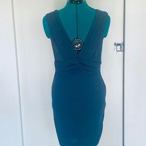 Black Halo blue dress